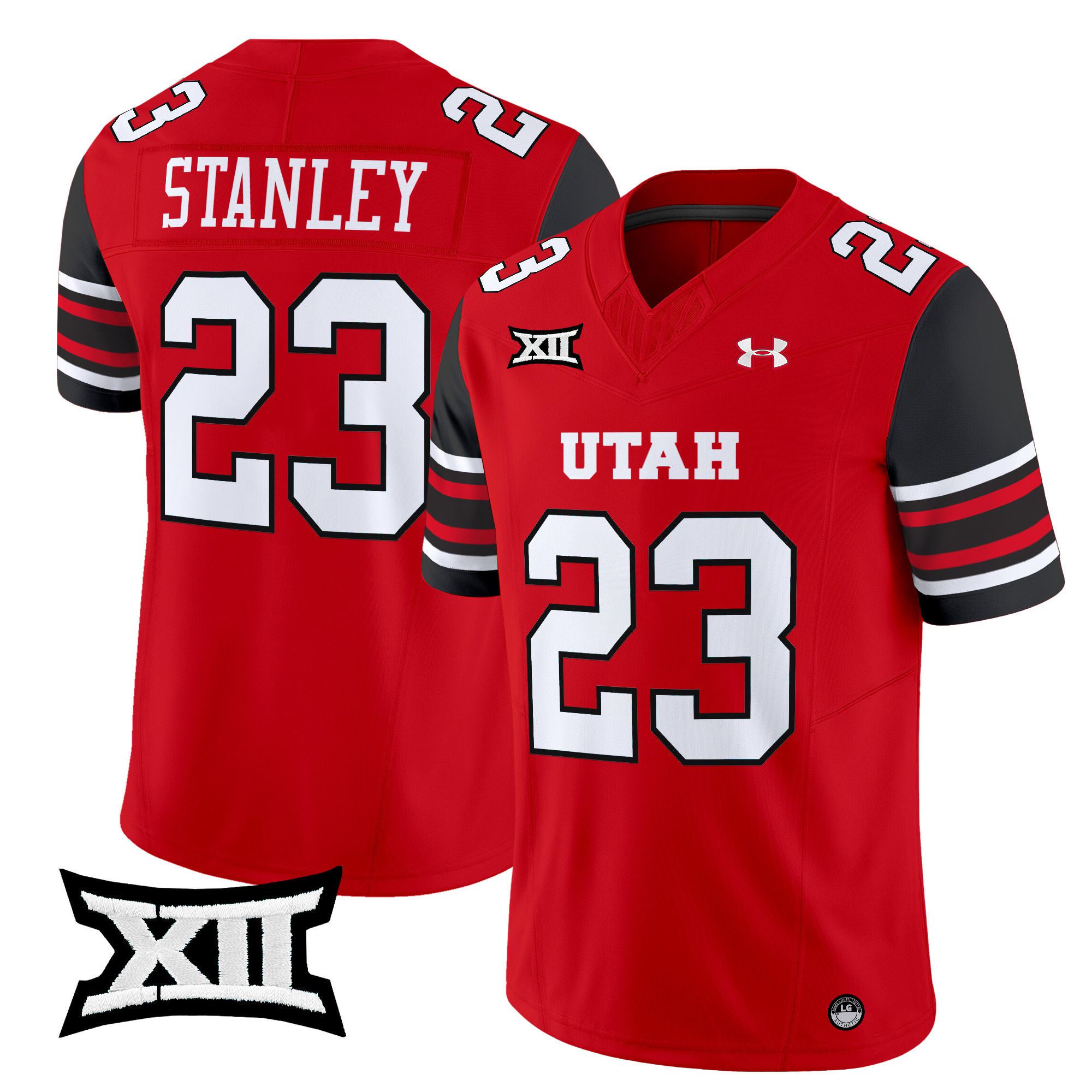 Men Utah Utes 23 Stanley Red 2024 Vapor Limited NCAA Jersey